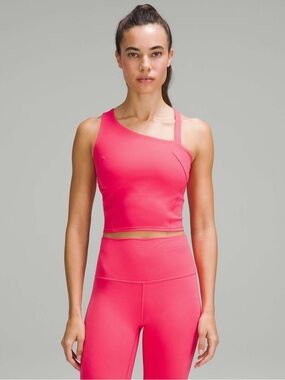 lululemon Everlux Asymmetrical Tennis Tank Top | Size 8 | Pink